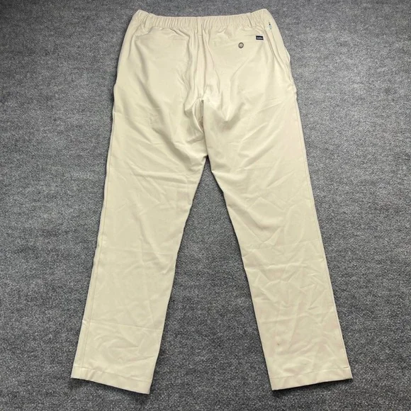 Chubbies Everywear Pants Mens Large Khaki Tan Elastic Waist Performance Chinos - Picture 6 of 7